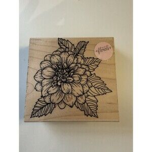 Hero Arts Artistic Dahlia Wood Block Stamp Flower Stamp K6214
